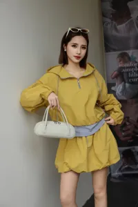 Premium leather vintage underarm bag detail, elegant women handbag and casual shoulder baguette style.
