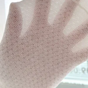 Calze a metà tubo in rete traspirante da donna, calzini leggeri in cotone trasparente estate.