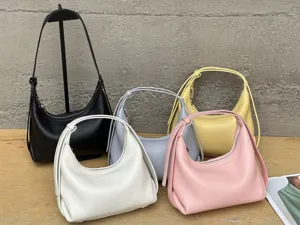 Top layer cowhide hobo bag versatile casual genuine leather shoulder crossbody dumpling bag