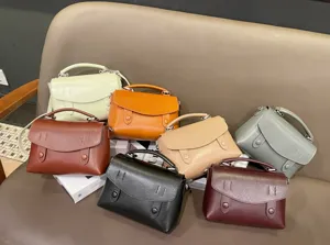 Women vintage genuine leather crossbody bag casual retro shoulder bag multi-color premium handbag