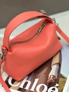 Top-layer cowhide handbag niche fashion soft leather pillow bag stylish shoulder bag
