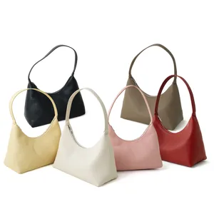 Echte Leder Achseltasche für Damen, vielseitige Rindsleder Schultertasche Handtasche elegant