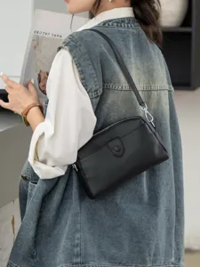 Echtes Leder Mode Oberste Schicht Rindsleder Umhängetasche Mini Damen Crossbody Tasche Elegant Tägliches Kombinieren Handtasche