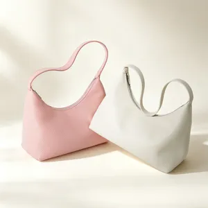 Echtes Leder Damen Schultertasche unterarm Tasche minimalistisch elegante Handtasche