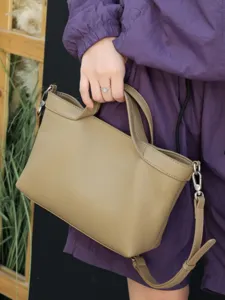 Premium genuine leather women handbag retro casual crossbody shoulder tote bag spring summer style