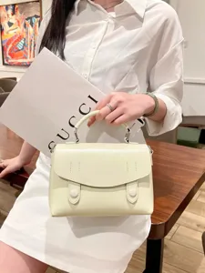 Women Leather Crossbody Bag Vintage Top Handle Shoulder Bag Casual Minimalist Flap Purse Daily Commute Handbag