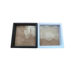 Schwebender Schmuck Display Box Set transparente PE Folie quadratisch Ring Aufbewahrung