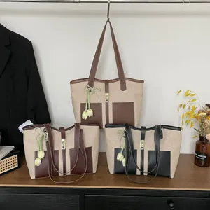 Women's Commuter Fashion PU Leather Tote Bag Large Capacity Casual Shoulder Bag Top Handle Handbag