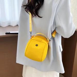 Lichte Koreaanse crossbody schelptas voor dames, multi-layer casual schoudertas met grote capaciteit