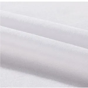 White cotton ribbed vest fabric detail macro shot featuring soft and breathable texture.