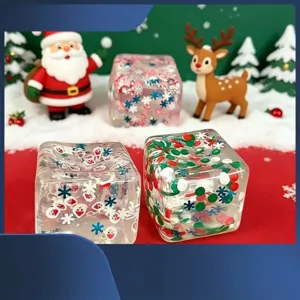 Weihnachten Begrenzt Eiswürfel Squishy Spielzeug Langsam Rückfedernd Maltose Stressabbau Fidget Spielzeug Für Weihnachtsfeier