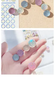 Puntine da disegno in strass di cristallo per bacheche, decorative colorate.