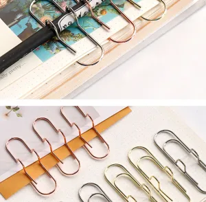 Multifunctional electroplated metal pen clips paperclips for planners notebooks bookmarks.