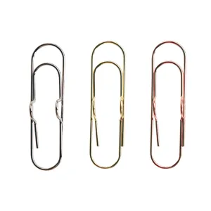 Metal pen holder clip bookmark multipurpose paperclip stationery accessory portable gold silver