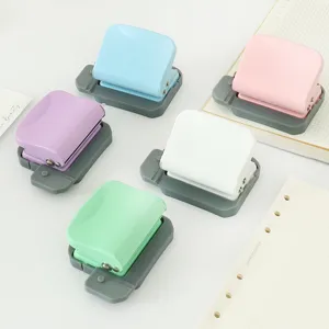 Portable 6-hole paper punch binder notebook loose-leaf planner puncher stationery