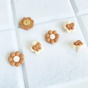 Cute Floral Bow Push Pins Decorative Resin Metal Thumbtacks For Cork Board Photo Wall Bulletin Board Office School Supplies