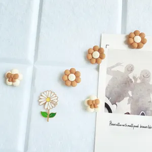 Cute ins style flower and bow push pins for cork board photo wall decoration stationery items