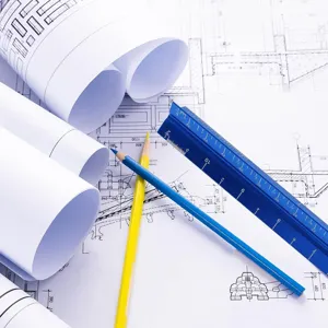 Aluminum triangular scale ruler 30cm for architectural interior design drawing and drafting.
