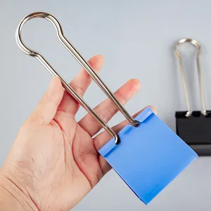 Extra large 60mm metal binder clip long tail paper clamp for office school document storage