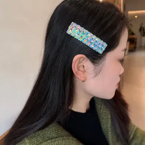 Glänzende Strass Haarklammer, funkelnde Kristall Haarspange für Damen, elegante Haar-Accessoires.