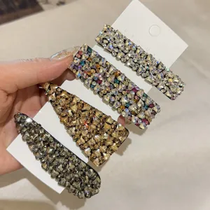Ensemble de pinces à cheveux strass mode coréenne barrette cristal étincelant femme