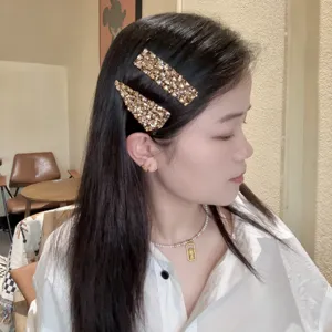 Pinces à cheveux scintillantes en strass avec cristaux brillants pour un coiffage élégant et chic.
