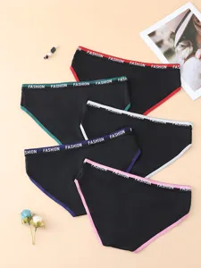 Set slip donna vita bassa senza cuciture cotone cavallo cintura multicolore slip