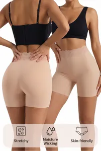 Pantaloncini modellanti vita alta, slip contenitivi nude traspiranti senza cuciture.