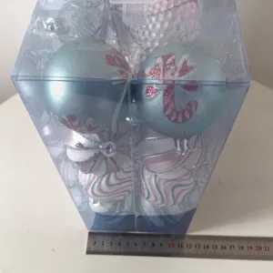 Weihnachtskugeln Set Kunststoff galvanisierte Ornamente hängende Bälle für Party Heimdeko