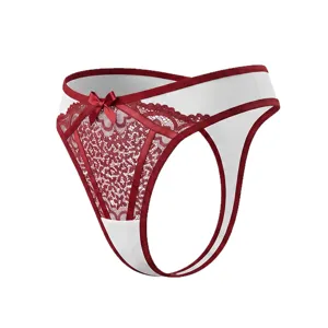 Women sexy low-waist lace thong underwear breathable comfortable seductive briefs panty