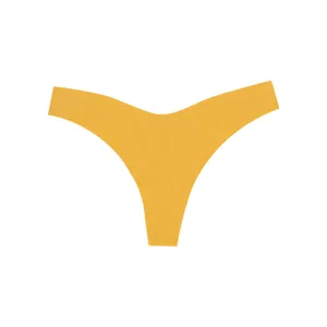 Women solid color low waist seamless thong breathable minimal sexy beach underwear