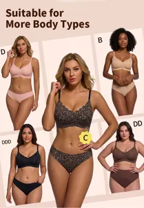 Set reggiseno jelly senza ferretto, design senza cuciture a V profonda, supporto comodo.