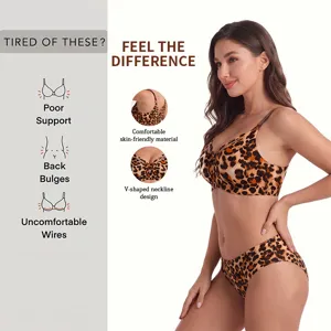 Women's Seamless Wireless Push Up Bra Jelly Gel Wavy Edge Bralette Everyday Comfort Underwear Top