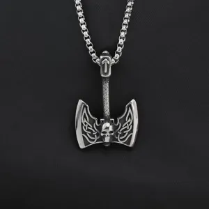 Andres vintage vikings polemiko tsekouri kremasto anoxeidoto atsale kolie me kranio