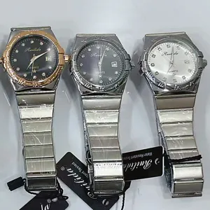 Orologio al quarzo in acciaio inossidabile RUILIDA coppia moda calendario vista