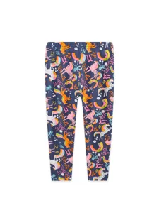 Leggings bambina stampa unicorno pantaloni lunghi autunno cotone carino vista principale