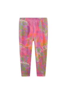 Leggings tie-dye colorés pour enfants pantalon long en coton tricoté pour automne quotidien