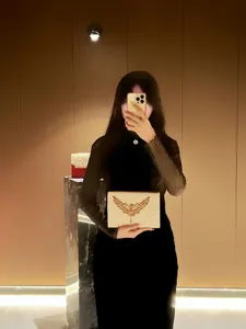 Luxus Strass Abendtasche Clutch mit elegantem goldem Flügel Design für Damen Party.