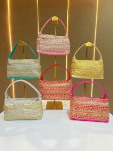 Böhmische ethnische Handtasche bestickt, elegante Abendtasche, modische Damen Umhängetasche.
