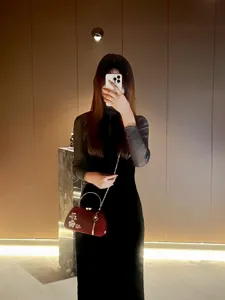Nuova borsa vintage con nappa e strass, elegante pochette stile cinese per banchetto qipao.