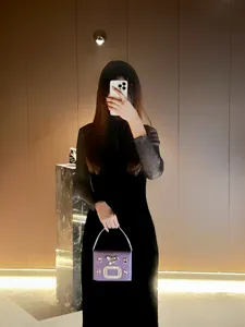 Lavendel Kristall Strass Abendtasche Luxus Designer Stil Henkeltasche fur Damen