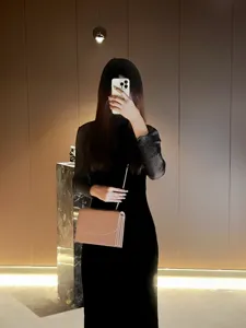 Donna moda rosa borsa a tracolla catena elegante chic borsetta spalla mano commuting