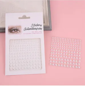 3D self-adhesive pearl stickers for nail art and face makeup decoration diy crafts.