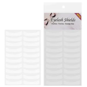Eyelash shields under eye pads paper stickers for professional eyelash extensions application.