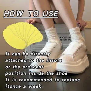 Autocollants désodorisants pour chaussures, semelles parfumées au citron 10pcs.