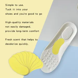 Autocollants désodorisants pour chaussures au parfum de citron pour une fraîcheur durable.