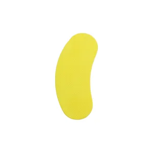 Patch autocollant désodorisant pour chaussures jaune respirant avec surface texturée anti-odeur
