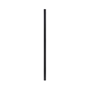 Paille en papier noir jetable respectueuse de l'environnement biodégradable 145mm bar