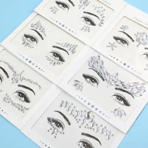 Brillantes pedrería AB pegatinas cristal cara DIY resina eco festival ojos joyas maquillaje.