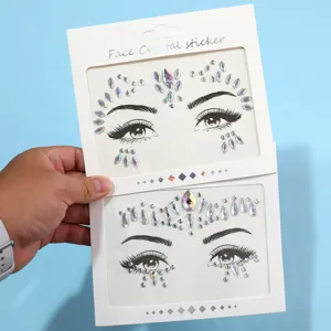 Pegatinas de diamantes de imitación para la cara tatuaje corporal temporal maquillaje.
